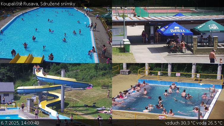 Koupaliště Rusava - Sdružené snímky - 6.7.2025 v 14:00 Koupaliště Rusava - Sdružené snímky - 6.7.2025 v 14:00