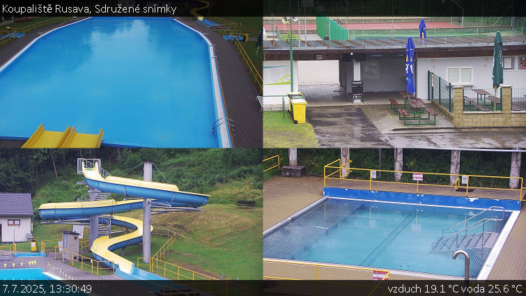 Koupaliště Rusava - Sdružené snímky - 7.7.2025 v 13:30 Koupaliště Rusava - Sdružené snímky - 7.7.2025 v 13:30