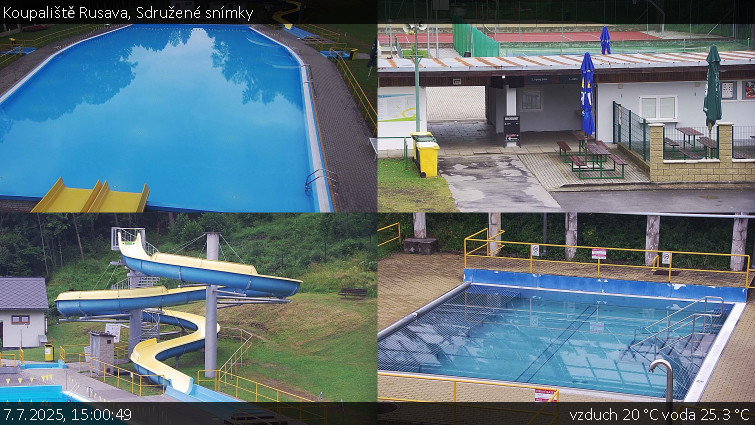 Koupaliště Rusava - Sdružené snímky - 7.7.2025 v 15:00 Koupaliště Rusava - Sdružené snímky - 7.7.2025 v 15:00