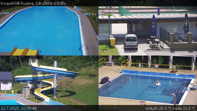 Koupaliště Rusava - Sdružené snímky - 12.7.2025 v 10:30 Koupaliště Rusava - Sdružené snímky - 12.7.2025 v 10:30
