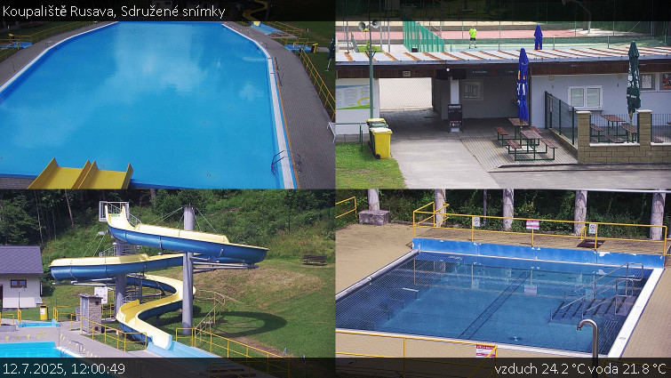 Koupaliště Rusava - Sdružené snímky - 12.7.2025 v 12:00 Koupaliště Rusava - Sdružené snímky - 12.7.2025 v 12:00