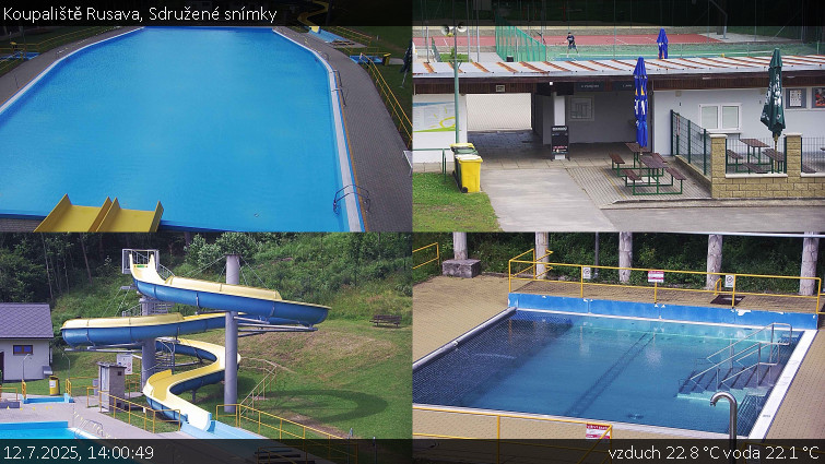Koupaliště Rusava - Sdružené snímky - 12.7.2025 v 14:00 Koupaliště Rusava - Sdružené snímky - 12.7.2025 v 14:00