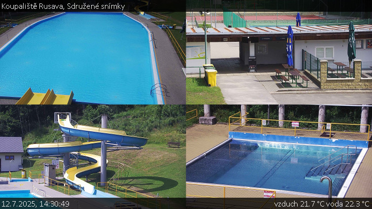 Koupaliště Rusava - Sdružené snímky - 12.7.2025 v 14:30 Koupaliště Rusava - Sdružené snímky - 12.7.2025 v 14:30