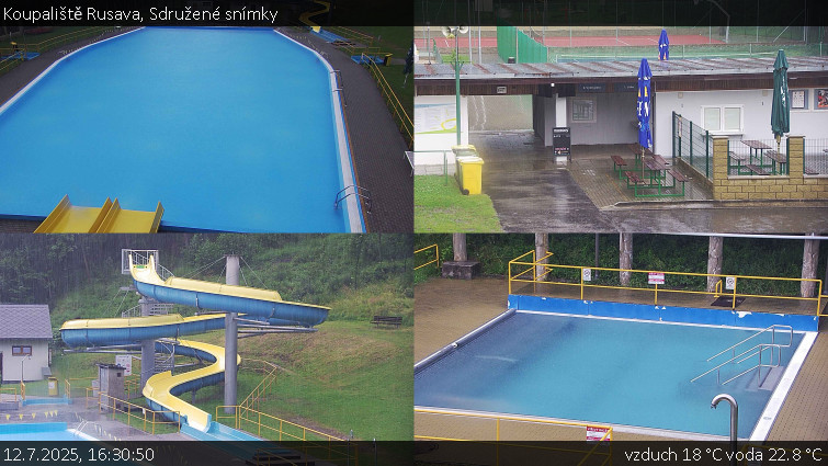Koupaliště Rusava - Sdružené snímky - 12.7.2025 v 16:30