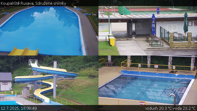 Koupaliště Rusava - Sdružené snímky - 12.7.2025 v 18:00 Koupaliště Rusava - Sdružené snímky - 12.7.2025 v 18:00
