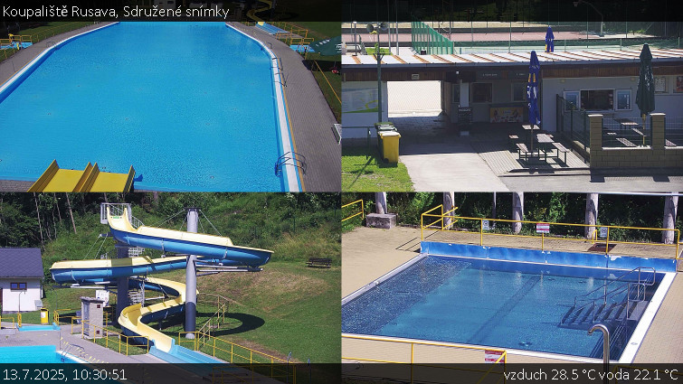 Koupaliště Rusava - Sdružené snímky - 13.7.2025 v 10:30 Koupaliště Rusava - Sdružené snímky - 13.7.2025 v 10:30