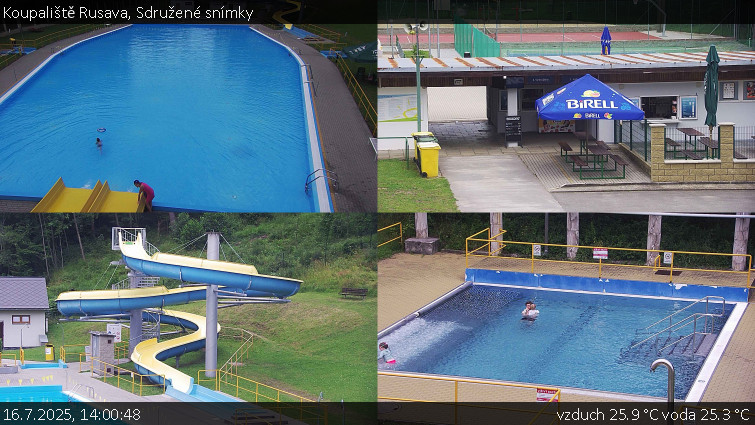 Koupaliště Rusava - Sdružené snímky - 16.7.2025 v 14:00 Koupaliště Rusava - Sdružené snímky - 16.7.2025 v 14:00