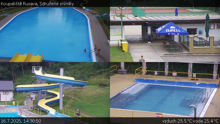 Koupaliště Rusava - Sdružené snímky - 16.7.2025 v 14:30 Koupaliště Rusava - Sdružené snímky - 16.7.2025 v 14:30
