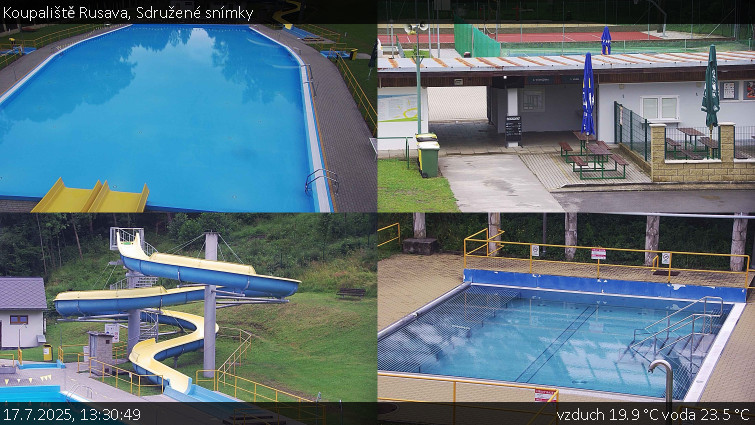 Koupaliště Rusava - Sdružené snímky - 17.7.2025 v 13:30 Koupaliště Rusava - Sdružené snímky - 17.7.2025 v 13:30