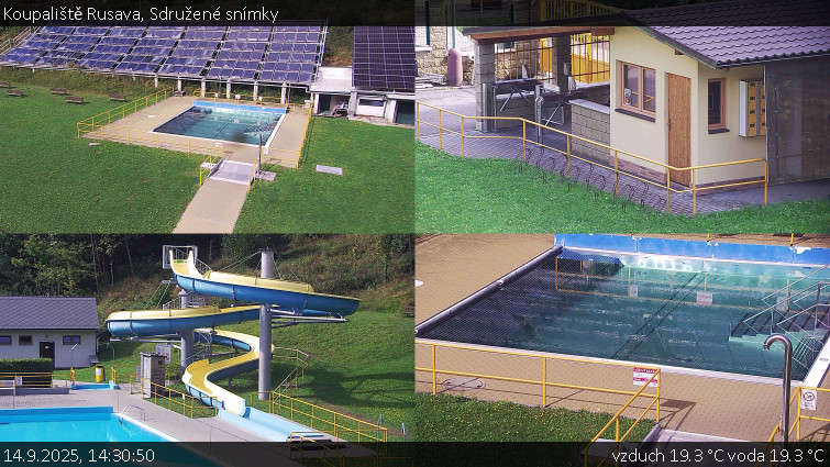 Koupaliště Rusava - Sdružené snímky - 14.9.2025 v 14:30