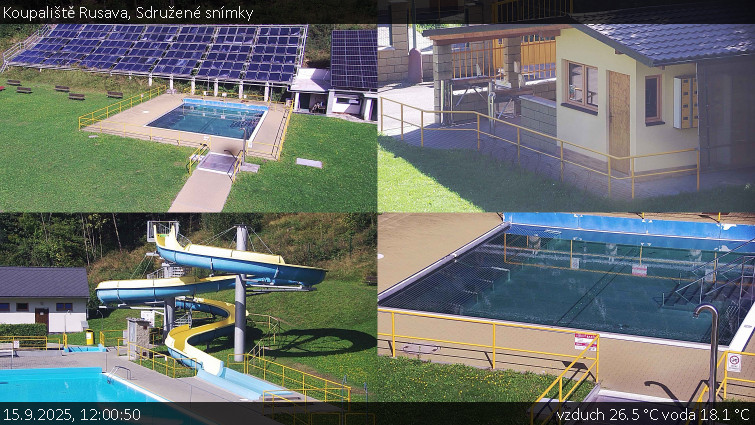 Koupaliště Rusava - Sdružené snímky - 15.9.2025 v 12:00 Koupaliště Rusava - Sdružené snímky - 15.9.2025 v 12:00
