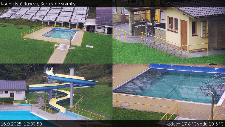 Koupaliště Rusava - Sdružené snímky - 16.9.2025 v 12:30