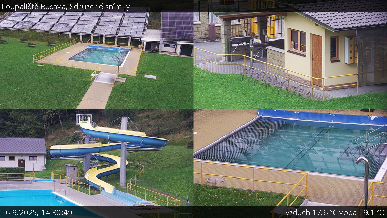 Koupaliště Rusava - Sdružené snímky - 16.9.2025 v 14:30