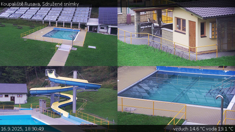 Koupaliště Rusava - Sdružené snímky - 16.9.2025 v 18:30
