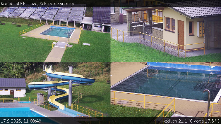 Koupaliště Rusava - Sdružené snímky - 17.9.2025 v 11:00 Koupaliště Rusava - Sdružené snímky - 17.9.2025 v 11:00