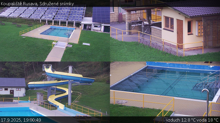 Koupaliště Rusava - Sdružené snímky - 17.9.2025 v 19:00 Koupaliště Rusava - Sdružené snímky - 17.9.2025 v 19:00