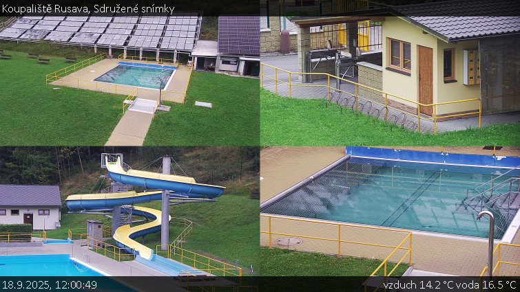 Koupaliště Rusava - Sdružené snímky - 18.9.2025 v 12:00