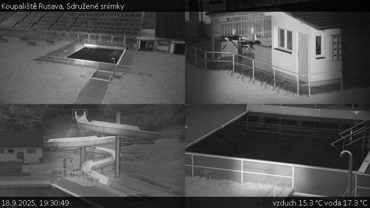 Koupaliště Rusava - Sdružené snímky - 18.9.2025 v 19:30