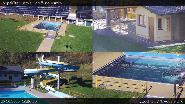 Koupaliště Rusava - Sdružené snímky - 20.10.2025 v 13:30 Koupaliště Rusava - Sdružené snímky - 20.10.2025 v 13:30
