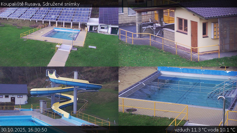 Koupaliště Rusava - Sdružené snímky - 30.10.2025 v 16:30 Koupaliště Rusava - Sdružené snímky - 30.10.2025 v 16:30