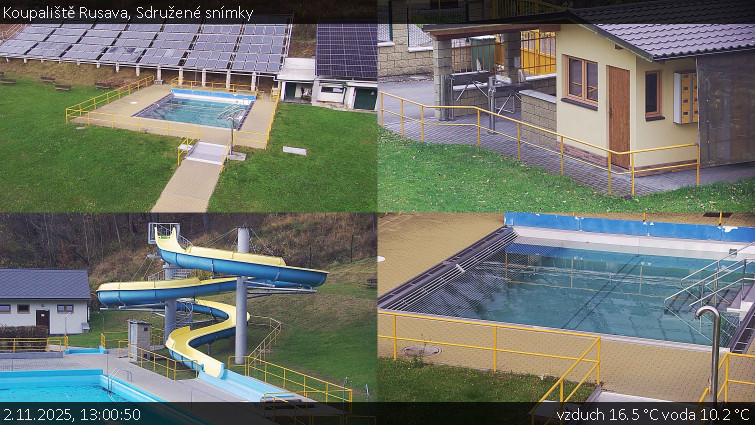 Koupaliště Rusava - Sdružené snímky - 2.11.2025 v 13:00 Koupaliště Rusava - Sdružené snímky - 2.11.2025 v 13:00