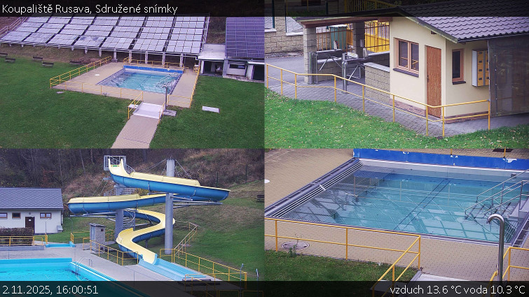 Koupaliště Rusava - Sdružené snímky - 2.11.2025 v 16:00 Koupaliště Rusava - Sdružené snímky - 2.11.2025 v 16:00