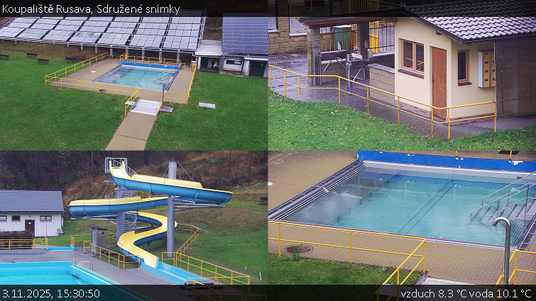 Koupaliště Rusava - Sdružené snímky - 3.11.2025 v 15:30