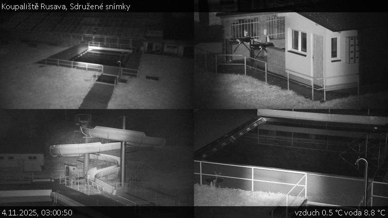 Koupaliště Rusava - Sdružené snímky - 4.11.2025 v 03:00