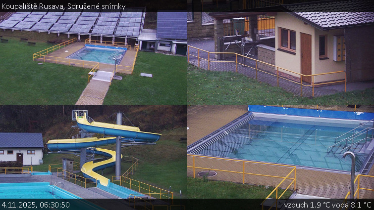 Koupaliště Rusava - Sdružené snímky - 4.11.2025 v 06:30