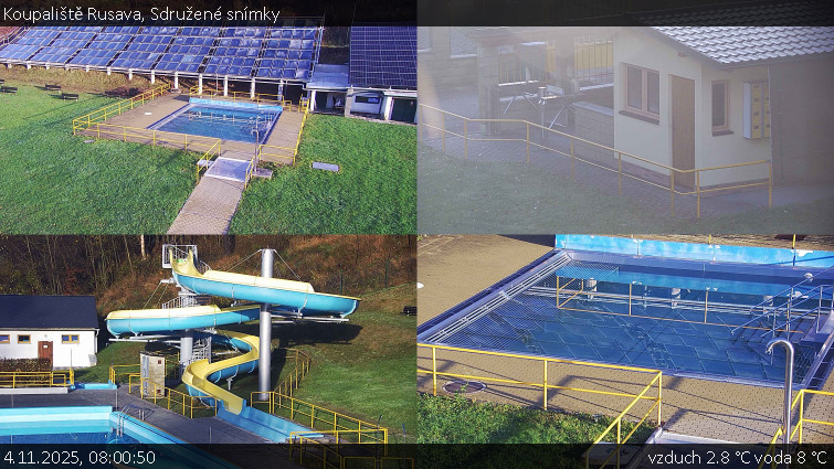 Koupaliště Rusava - Sdružené snímky - 4.11.2025 v 08:00