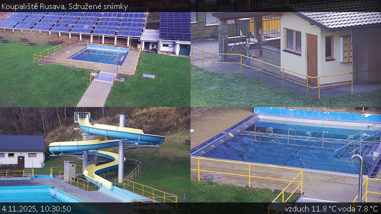 Koupaliště Rusava - Sdružené snímky - 4.11.2025 v 10:30