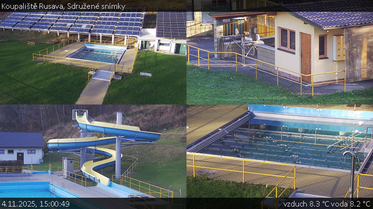 Koupaliště Rusava - Sdružené snímky - 4.11.2025 v 15:00