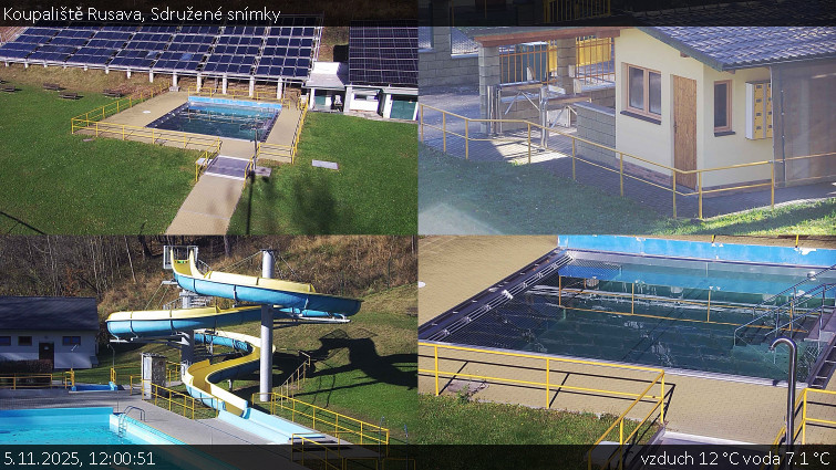 Koupaliště Rusava - Sdružené snímky - 5.11.2025 v 12:00