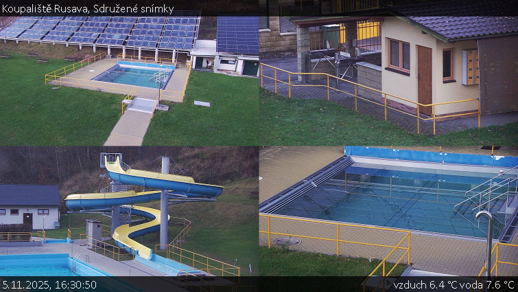 Koupaliště Rusava - Sdružené snímky - 5.11.2025 v 16:30