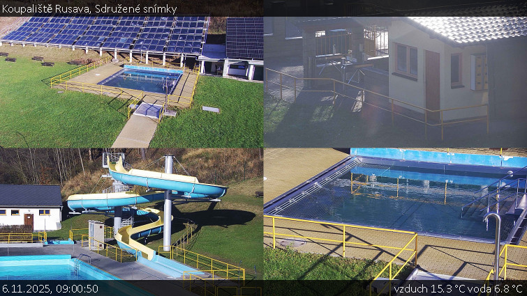 Koupaliště Rusava - Sdružené snímky - 6.11.2025 v 09:00