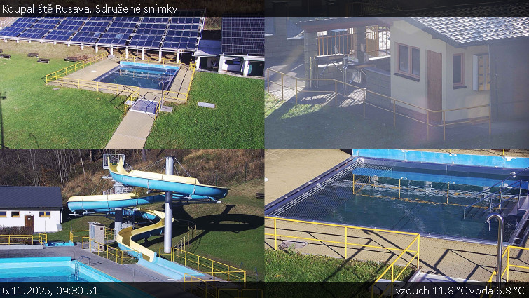 Koupaliště Rusava - Sdružené snímky - 6.11.2025 v 09:30
