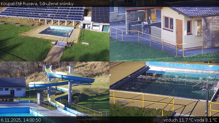 Koupaliště Rusava - Sdružené snímky - 6.11.2025 v 14:00