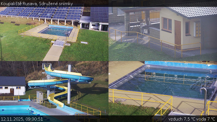 Koupaliště Rusava - Sdružené snímky - 12.11.2025 v 09:30