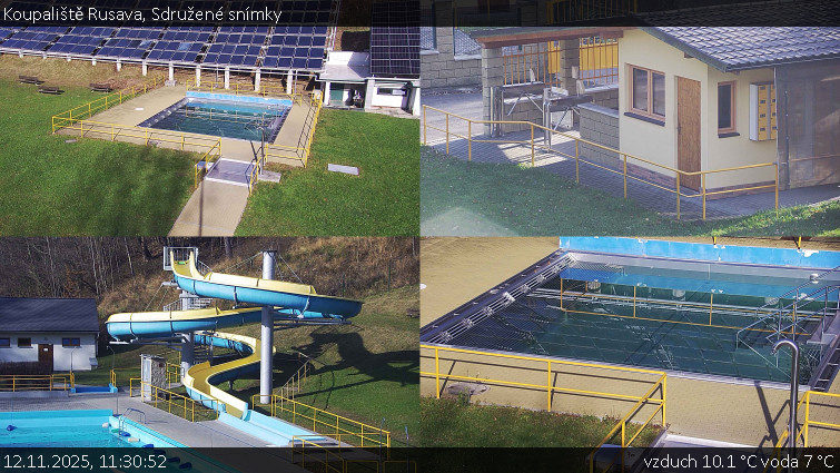 Koupaliště Rusava - Sdružené snímky - 12.11.2025 v 11:30
