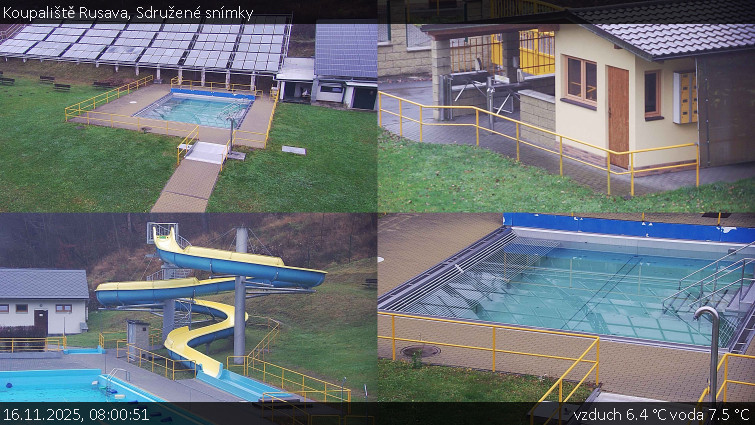 Koupaliště Rusava - Sdružené snímky - 16.11.2025 v 08:00