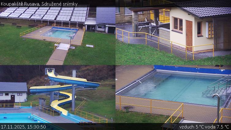 Koupaliště Rusava - Sdružené snímky - 17.11.2025 v 15:30