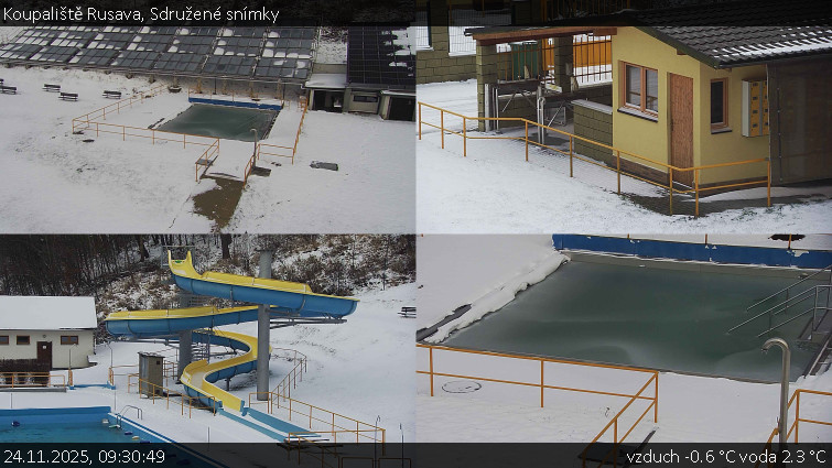 Koupaliště Rusava - Sdružené snímky - 24.11.2025 v 09:30