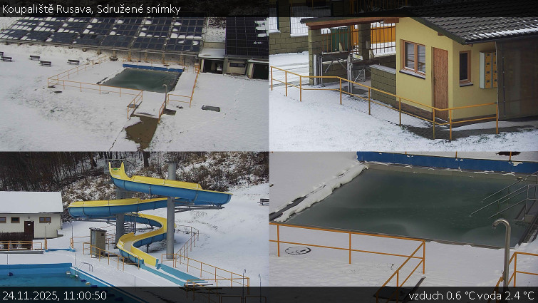 Koupaliště Rusava - Sdružené snímky - 24.11.2025 v 11:00