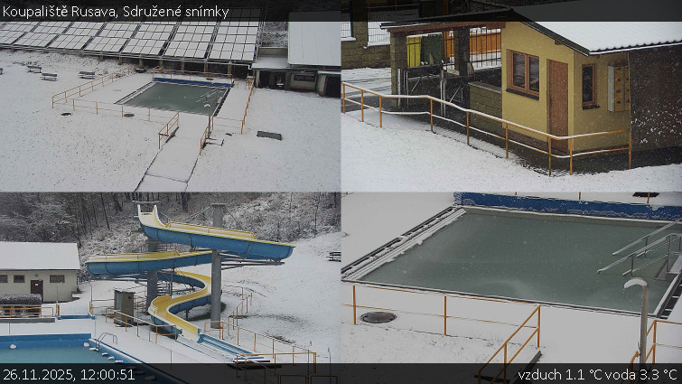 Koupaliště Rusava - Sdružené snímky - 26.11.2025 v 12:00