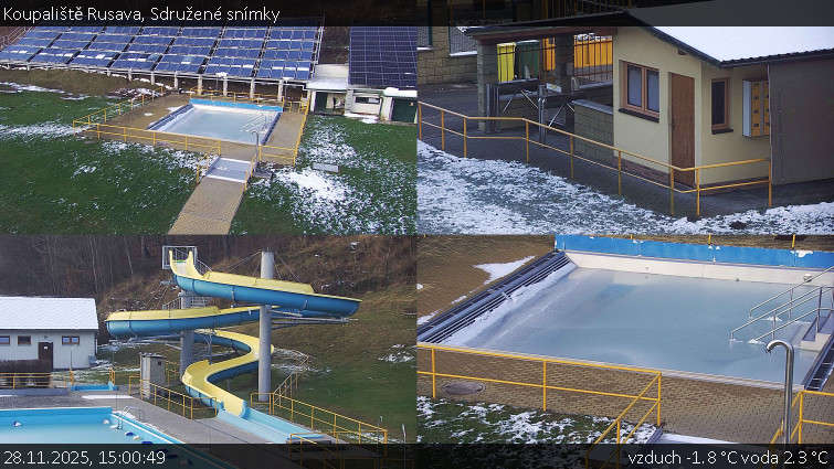 Koupaliště Rusava - Sdružené snímky - 28.11.2025 v 15:00