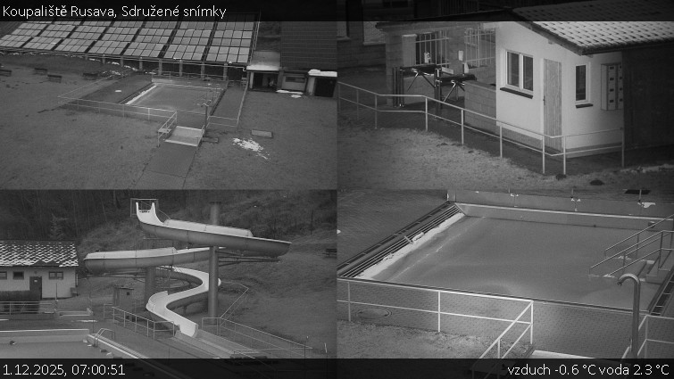 Koupaliště Rusava - Sdružené snímky - 1.12.2025 v 07:00