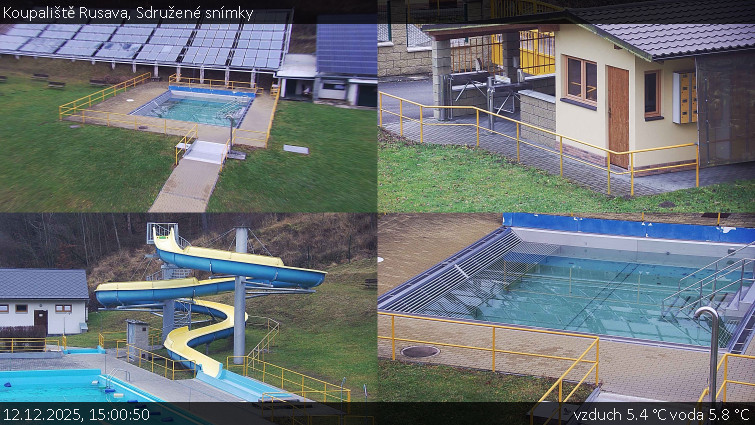 Koupaliště Rusava - Sdružené snímky - 12.12.2025 v 15:00