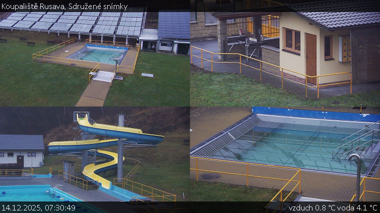 Koupaliště Rusava - Sdružené snímky - 14.12.2025 v 07:30
