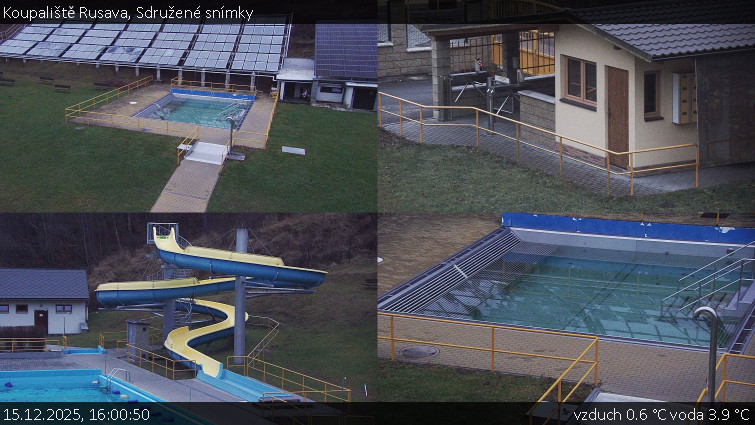 Koupaliště Rusava - Sdružené snímky - 15.12.2025 v 16:00
