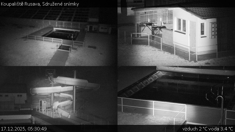 Koupaliště Rusava - Sdružené snímky - 17.12.2025 v 05:30